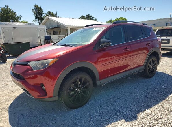 2T3RFREVXJW839472 2018 TOYOTA RAV4 Темно-бордовый Передняя левая четверть