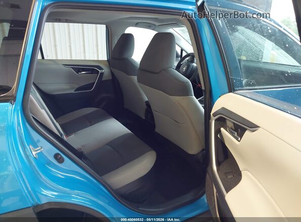 2T3RWRFV1KW007437 2019 TOYOTA RAV4 HYBRID Blue Вид наклейки з VIN-кодом