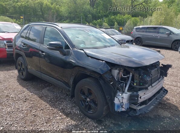 2T3RWRFV1KW013495 2019 TOYOTA RAV4 HYBRID Black Передня права чверть