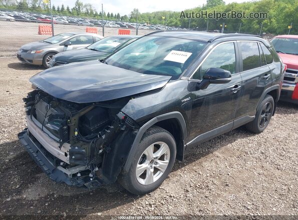 2T3RWRFV1KW013495 2019 TOYOTA RAV4 HYBRID Black Передня ліва чверть