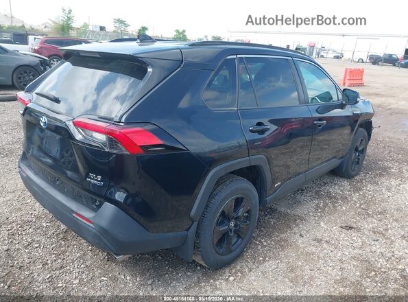 2T3RWRFV1KW013495 2019 TOYOTA RAV4 HYBRID Black Задня права чверть
