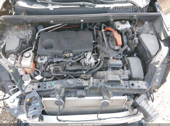 2T3RWRFV1KW013495 2019 TOYOTA RAV4 HYBRID Black Вид ззаду