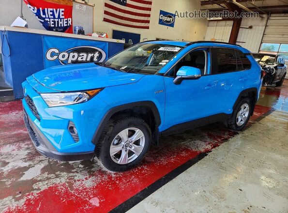 2T3RWRFV1LW099666 2020 TOYOTA RAV4 Синий Передняя левая четверть