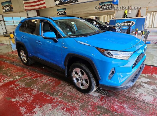 2T3RWRFV1LW099666 2020 TOYOTA RAV4 Синий Передняя правая четверть