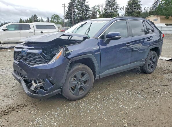 2T3RWRFV3LW062845 2020 TOYOTA RAV4 Синий Передняя левая четверть