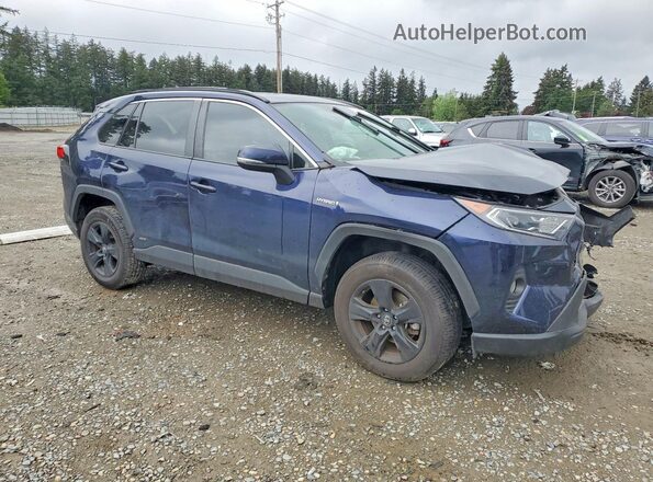 2T3RWRFV3LW062845 2020 TOYOTA RAV4 Синий Передняя правая четверть