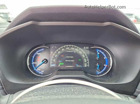 2T3RWRFV4RW242683 2024 TOYOTA RAV4 Silver Instrument cluster view