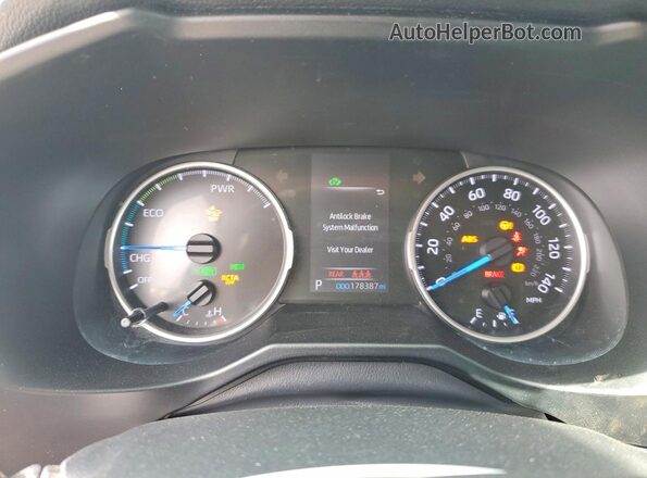2T3RWRFV5LW056044 2020 TOYOTA RAV4 Серебряный Вид щитка приборов