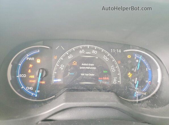 2T3RWRFV8RW221965 2024 TOYOTA RAV4 Белый Вид щитка приборов