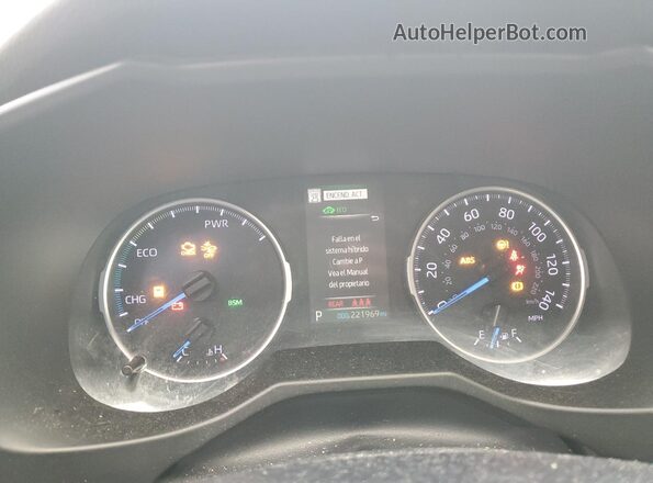 2T3RWRFV9KW017164 2019 TOYOTA RAV4 Серебряный Вид щитка приборов