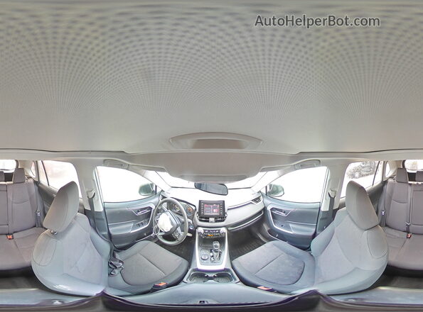 2T3RWRFV9KW017164 2019 TOYOTA RAV4 Серебряный Панорамный вид салона 360°