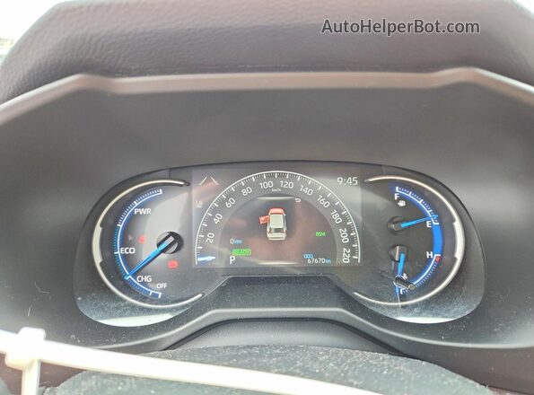 2T3RWRFVXPW181269 2023 TOYOTA RAV4 White Вид щитка приладів