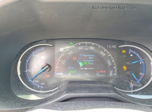 2T3UWRFV9PW161069 2023 TOYOTA RAV4 Blue Вид щитка приладів