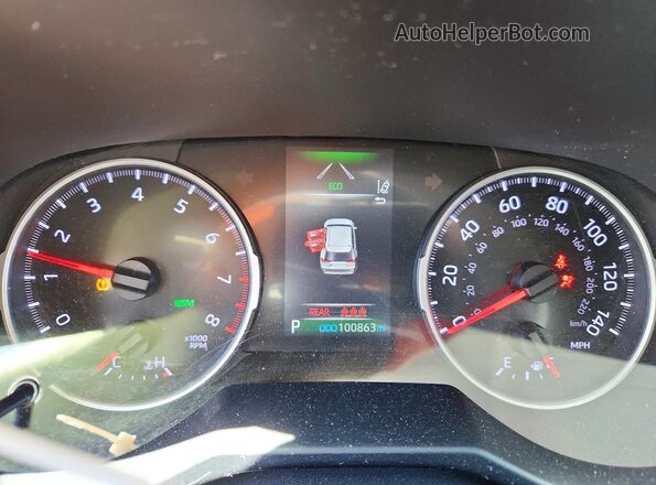 2T3W1RFV0LC058870 2020 TOYOTA RAV4 White Вид щитка приладів