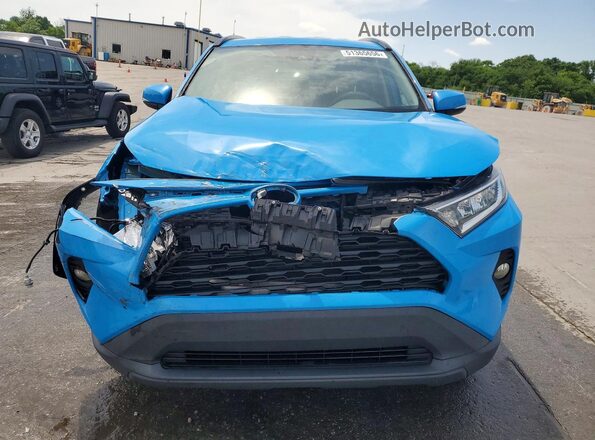 2T3W1RFV0MW133597 2021 TOYOTA RAV4 Blue Vista frontal