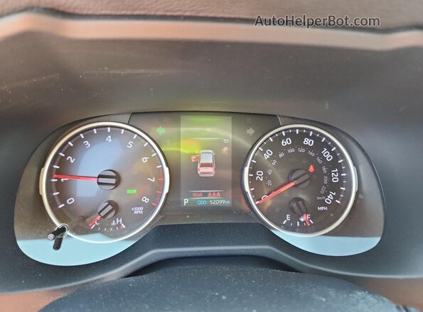 2T3W1RFV5LC070142 2020 TOYOTA RAV4 Серебряный Вид щитка приборов