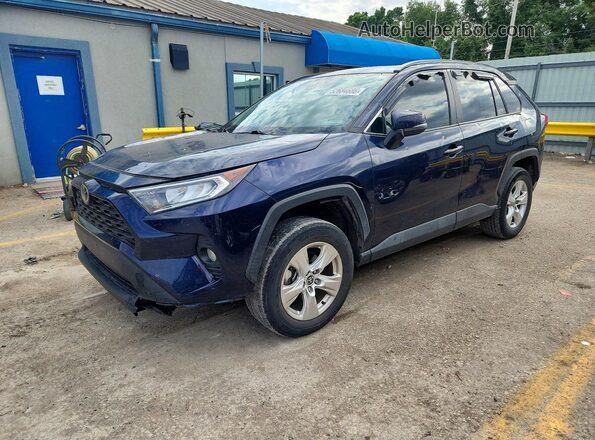 2T3W1RFV5MW155580 2021 TOYOTA RAV4 Синий Передняя левая четверть
