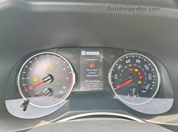 2T3W1RFV5NW231087 2022 TOYOTA RAV4 Gray Widok zestawu wskaźników