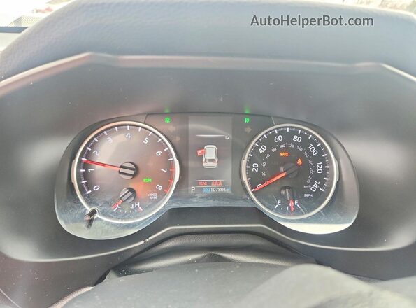 2T3W1RFV6LC045766 2020 TOYOTA RAV4 Silver Instrument cluster view