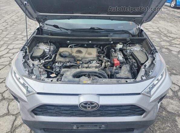 2T3W1RFV6LC045766 2020 TOYOTA RAV4 Silver Engine compartment view
