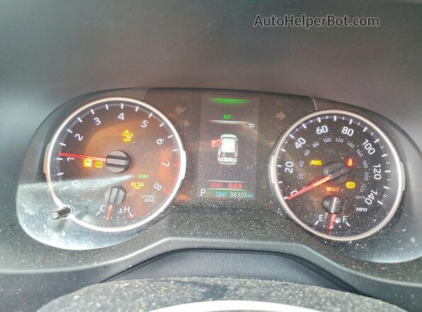 2T3W1RFV8KC015716 2019 TOYOTA RAV4 Серый Вид щитка приборов