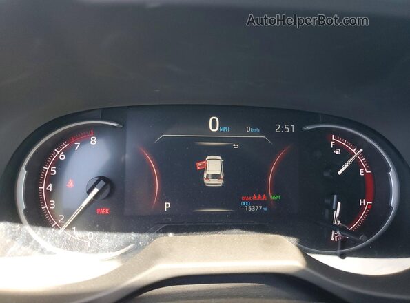 2T3W1RFV8RW344604 2024 TOYOTA RAV4 Gray ხელსაწყოთა პანელის ხედი