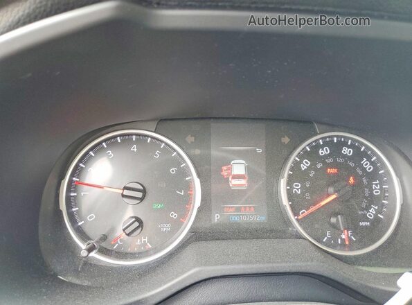 2T3W1RFV9LC081080 2020 TOYOTA LE White Widok zestawu wskaźników