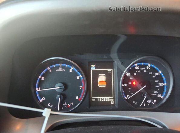 2T3WFREV0HW340600 2017 TOYOTA RAV4 Черный Вид щитка приборов