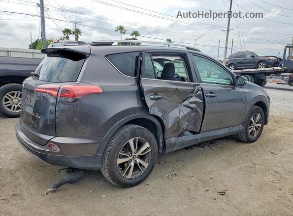 2T3WFREV0HW393278 2017 TOYOTA RAV4 Gray Задня права чверть