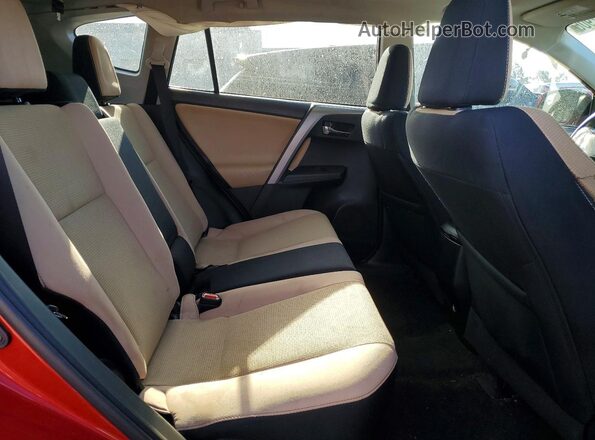 2T3WFREV1GW307281 2016 TOYOTA RAV4 Red Вид задньої частини салону