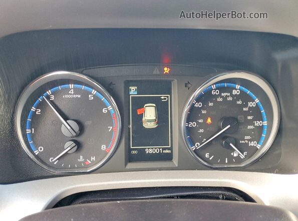 2T3WFREV1GW307281 2016 TOYOTA RAV4 Red Вид щитка приладів