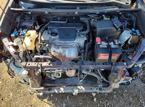 2T3WFREV1JW415908 2018 TOYOTA RAV4 Burgundy Widok komory silnika