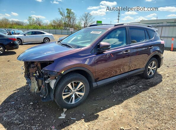 2T3WFREV1JW415908 2018 TOYOTA RAV4 Burgundy Przód lewy
