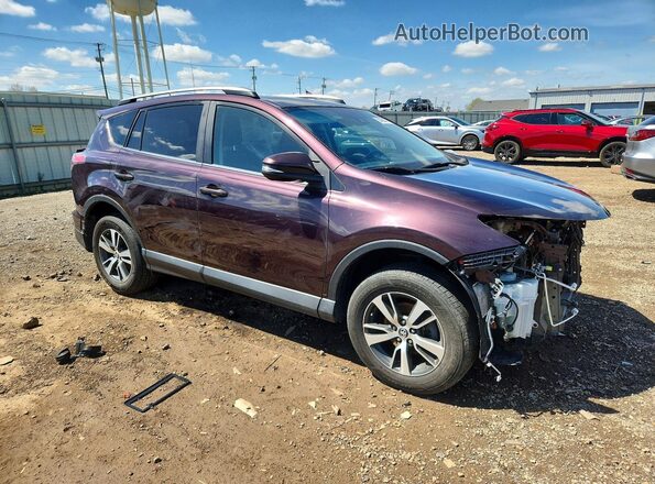 2T3WFREV1JW415908 2018 TOYOTA RAV4 Burgundy Przód prawy