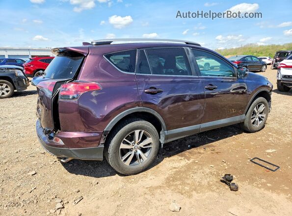 2T3WFREV1JW415908 2018 TOYOTA RAV4 Burgundy Tył prawy