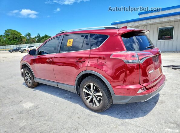 2T3WFREV3JW408717 2018 TOYOTA RAV4 Красный Задняя левая четверть