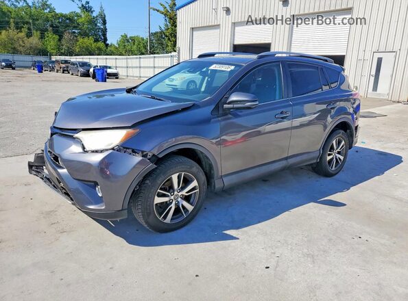 2T3WFREV5HW337904 2017 TOYOTA RAV4 Gray წინა მარცხენა ხედი სამი მეოთხედიდან