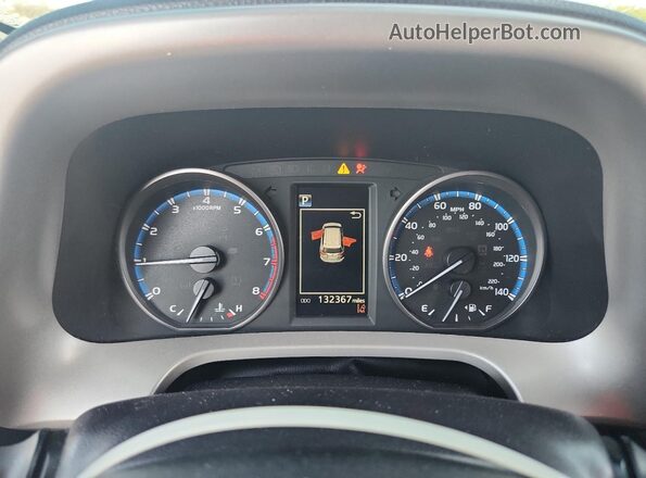 2T3WFREV6JW484433 2018 TOYOTA RAV4 Blue Вид щитка приладів