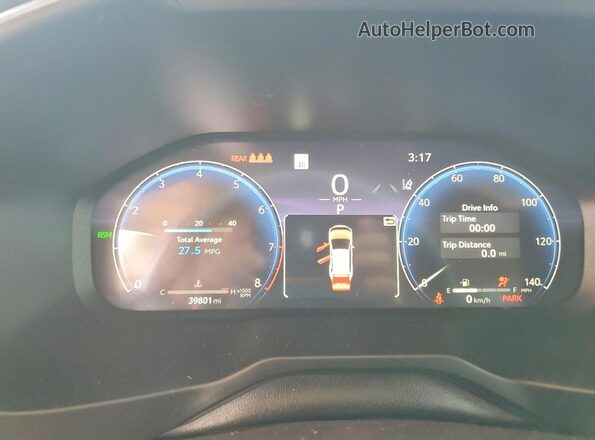 2T3Y1RFV0PW278166 2023 TOYOTA RAV4 Silver Вид щитка приладів