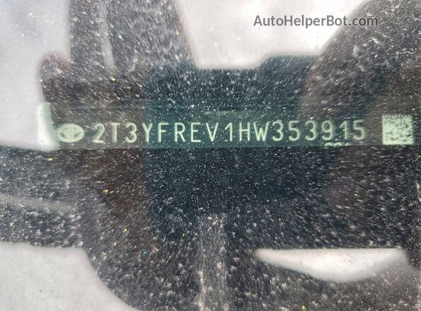 2T3YFREV1HW353915 2017 TOYOTA RAV4 Белый Вид подкапотного пространства