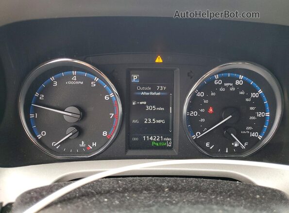 2T3YFREV5HW314261 2017 TOYOTA RAV4 Black Вид щитка приладів