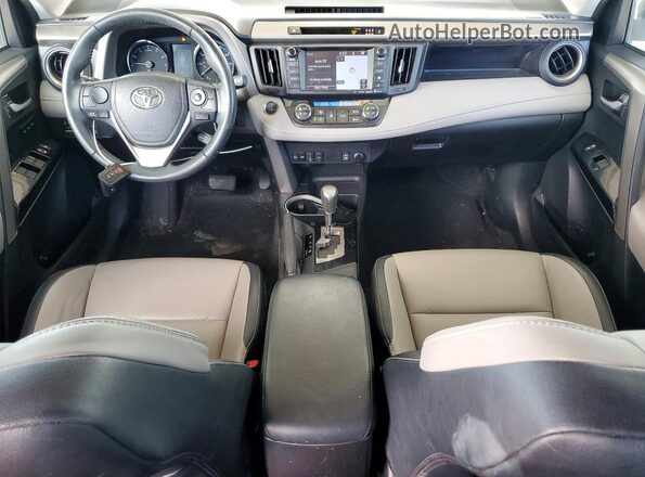 2T3YFREV8HW378455 2017 TOYOTA RAV4 White წინა პანელის ხედი