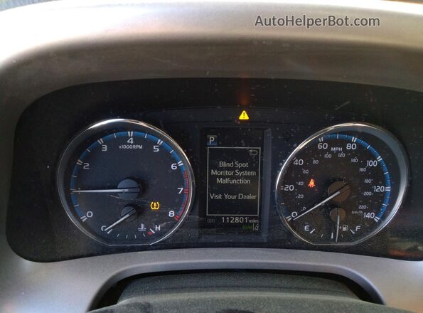 2T3YFREVXHW366095 2017 TOYOTA RAV4 Purple Instrument cluster view