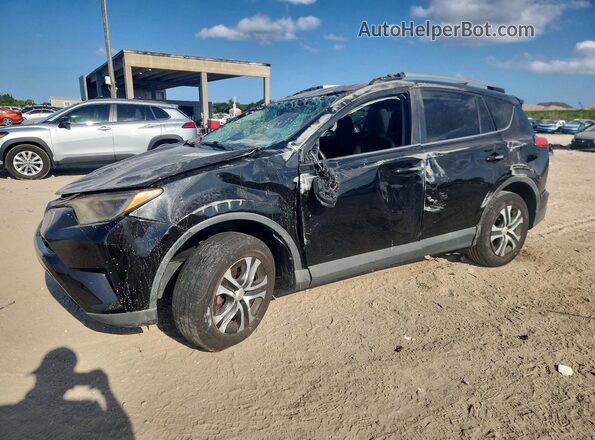 2T3ZFREV0HW347818 2017 TOYOTA RAV4 Black წინა მარცხენა ხედი სამი მეოთხედიდან