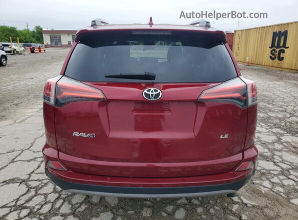 2T3ZFREV1JW418465 2018 TOYOTA RAV4 Red Widok z tyłu