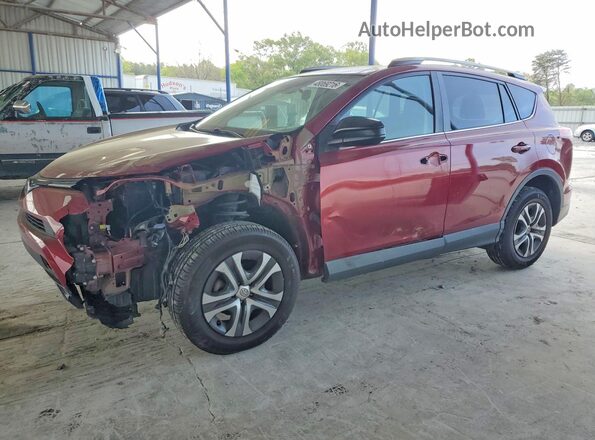 2T3ZFREV1JW496955 2018 TOYOTA RAV4 Red წინა მარცხენა ხედი სამი მეოთხედიდან