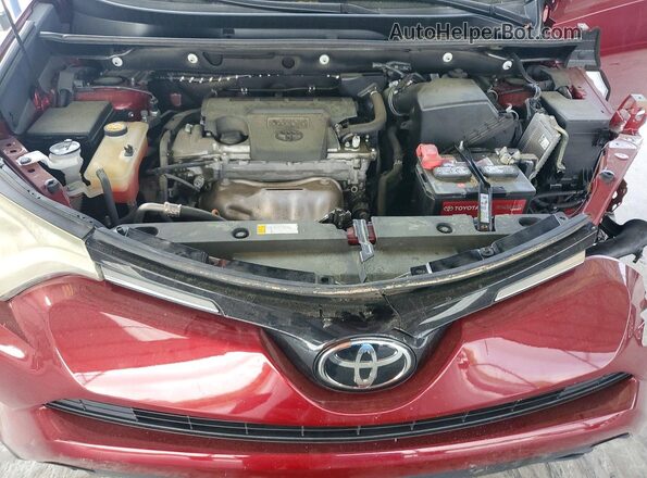 2T3ZFREV1JW496955 2018 TOYOTA RAV4 Red უკანა სალონის ხედი