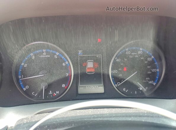 2T3ZFREV2HW330373 2017 TOYOTA RAV4 Red Instrument cluster view