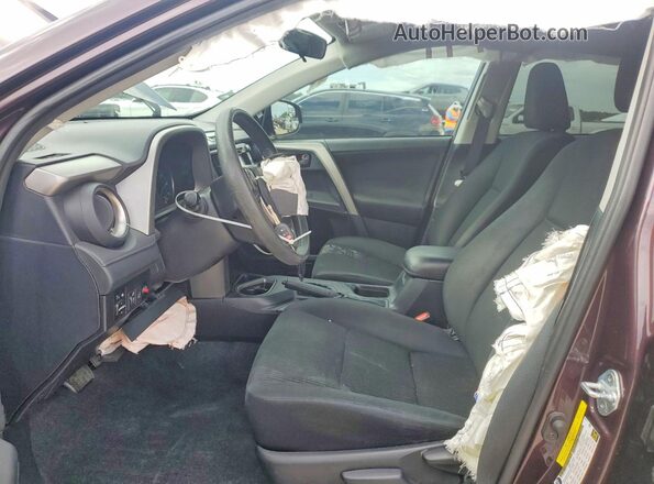 2T3ZFREV4HW330780 2017 TOYOTA RAV4 Maroon წინა სალონის ხედი