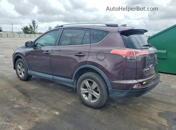 2T3ZFREV5JW445670 2018 TOYOTA RAV4 Purple Tył lewy